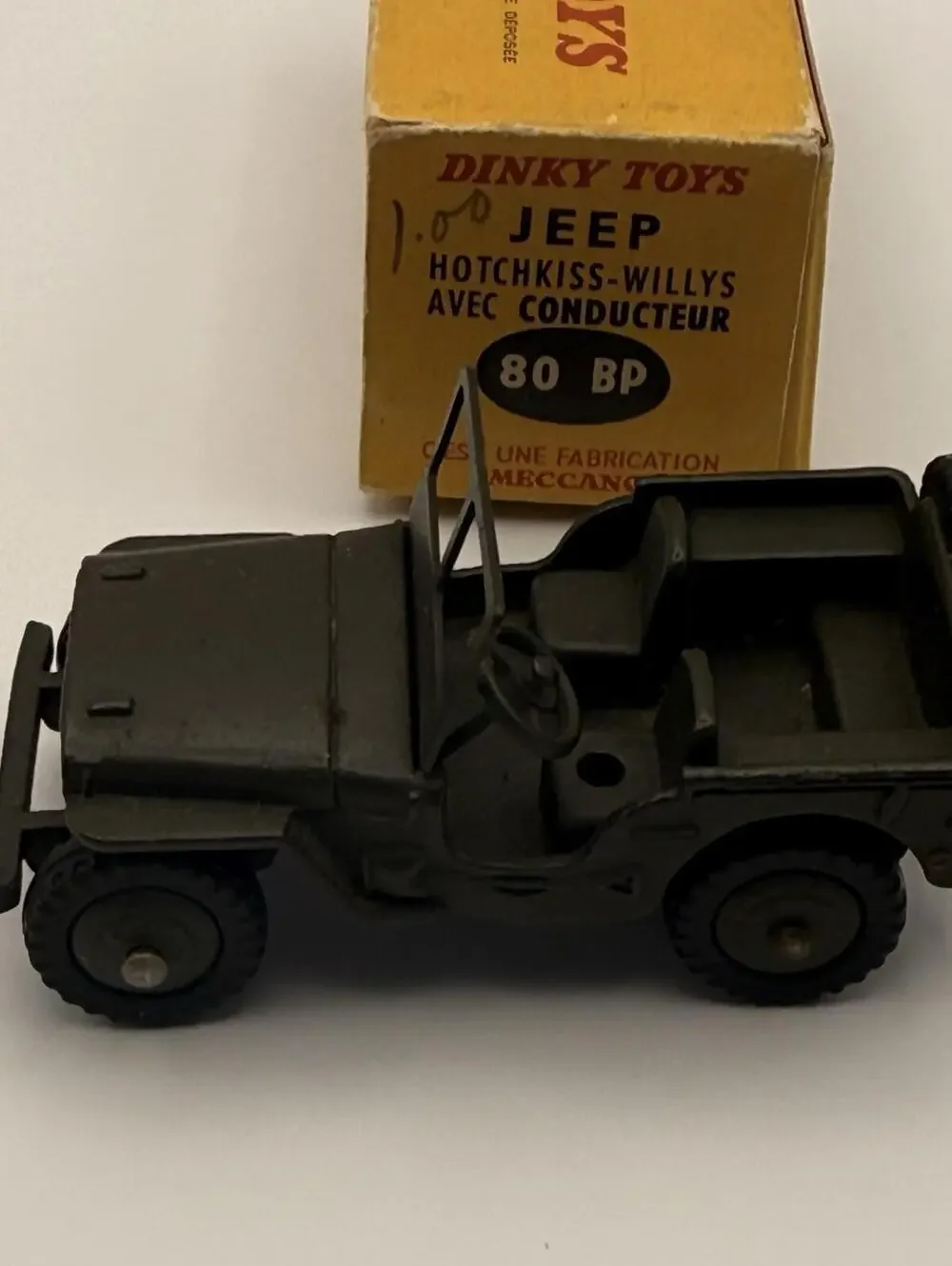 Dinky Toys 816 -‎ 80 BP Jeep Hotchkiss-Willys Military Diecast - Original Box